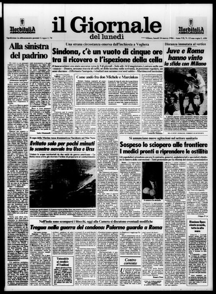 Il giornale del lunedi